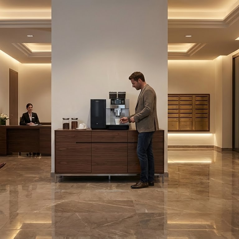 Coffee machines for buildings